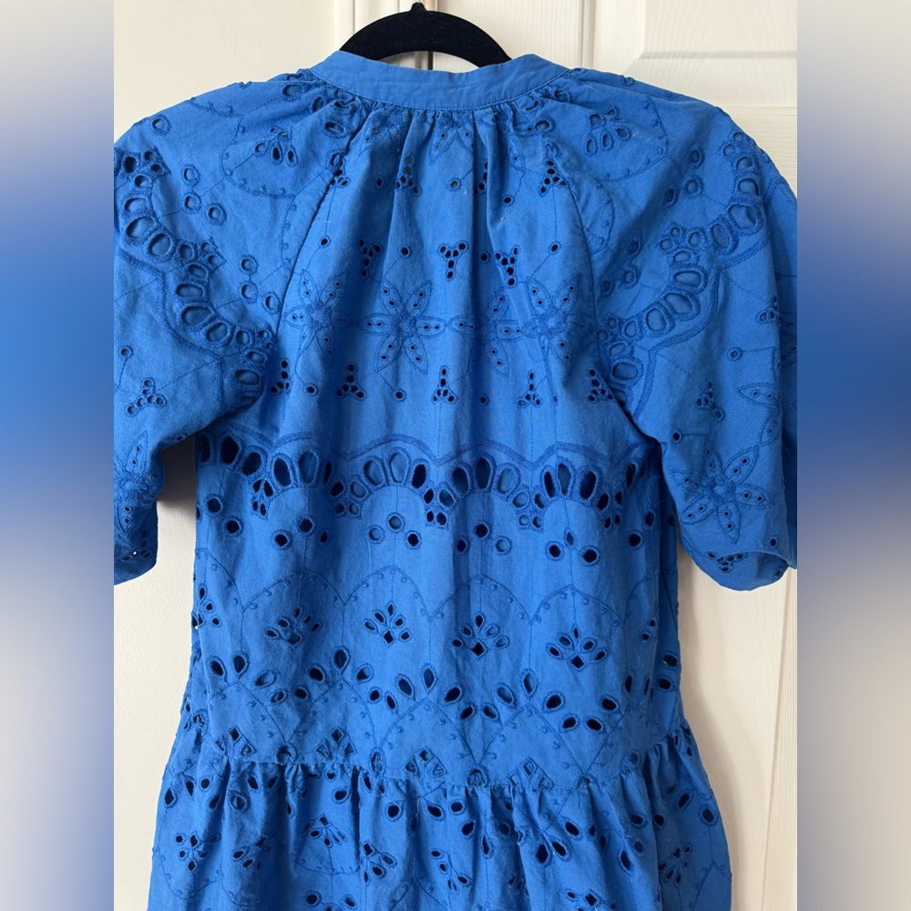 Anthropologie Tallulah Puff Sleeve Eyelet Mini Dress, Size XS - Picture 12 of 14